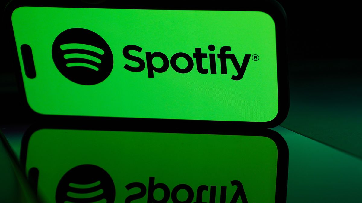 ANKARA, TURKIYE - MAY 01: In this photo illustration a mobile phone screen displaying Spotify logo, in Ankara, Turkiye on May 01, 2024. (Photo by Dilara Irem Sancar/Anadolu via Getty Images)