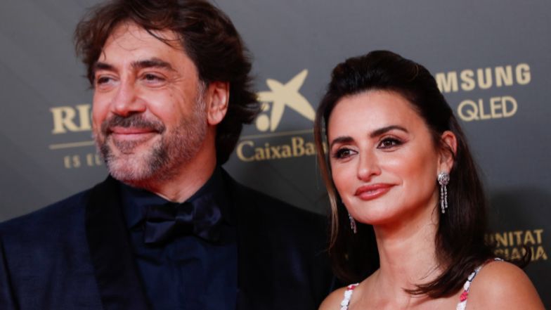 Penelope Cruz with her husband