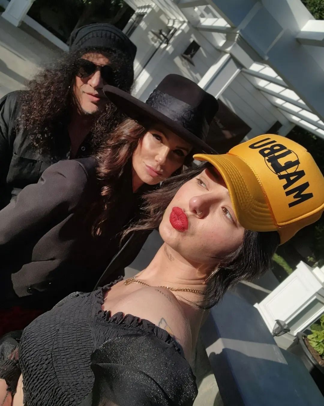 Slash z partnerką, Meegan Hodges i jej córką