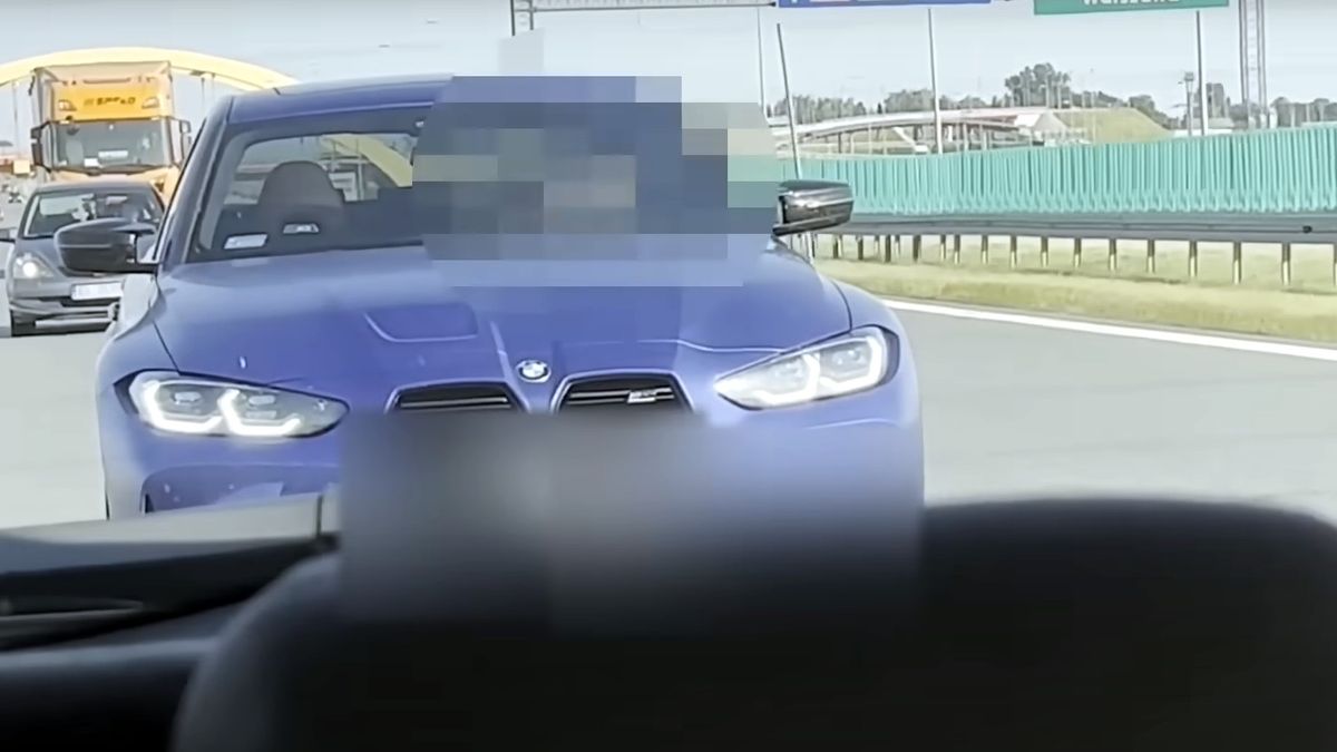Taki odstęp na autostradzie może być prawidłowy jedynie w korku