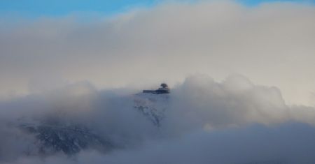 Ekstremalne warunki. -29 st. C. na Śnieżce