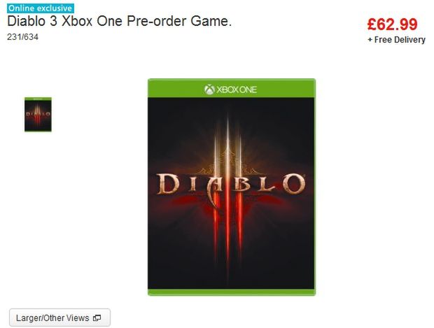 Diablo 3 na Xbox One - błąd czy kolejny nieplanowany wyciek?
