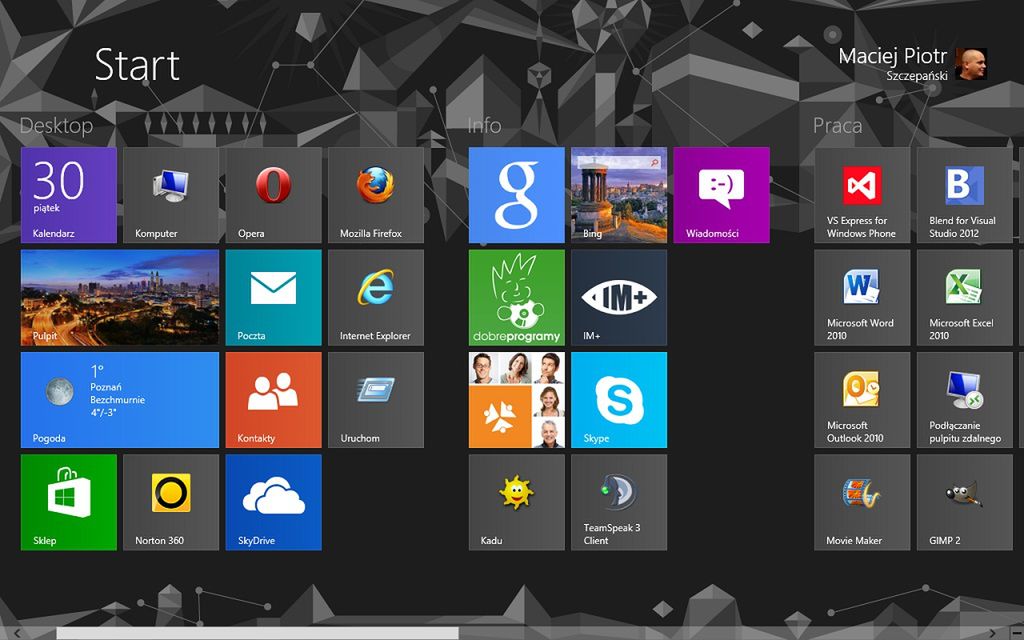 Windows 8 okiem malkontenta Part 2, czyli jak polubiłem Ósemkę :)