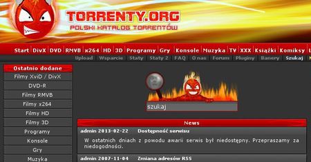 Koniec Torrenty.org. Po ponad 10 latach polska torrentownia zniknęła z Sieci (aktualizacja)