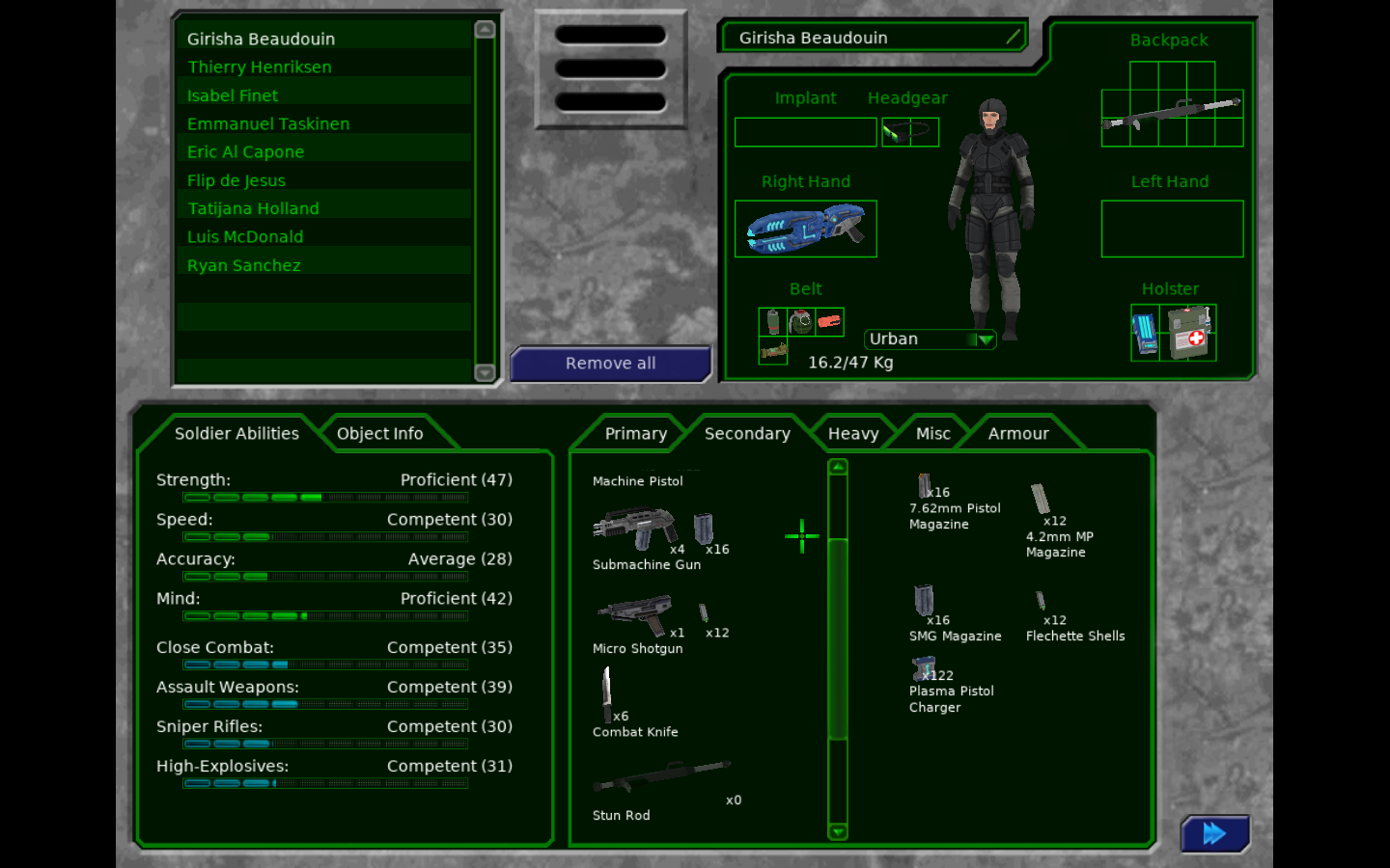 Wzięłoby się jeszcze trochę granatów, ale za dużo ważą