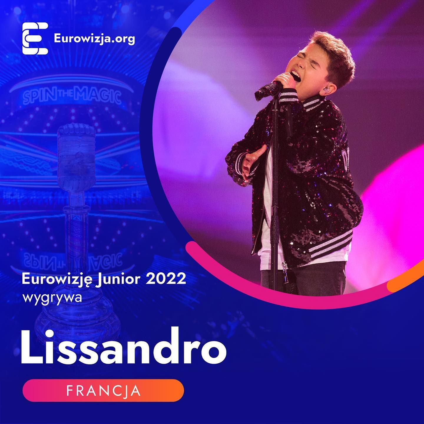 Eurowizja Junior 2022  - Lissandro z Francji zwycięzcą