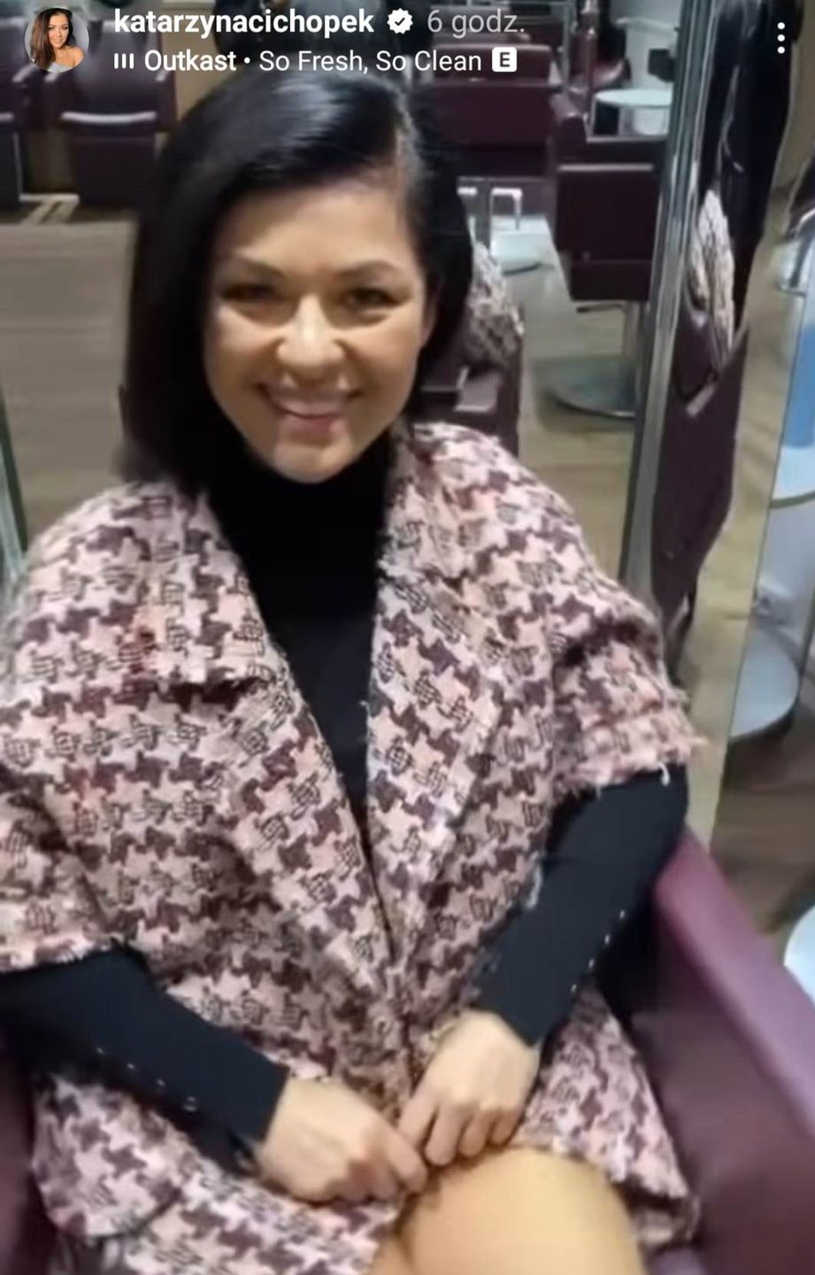 Kasia Cichopek u fryzjera