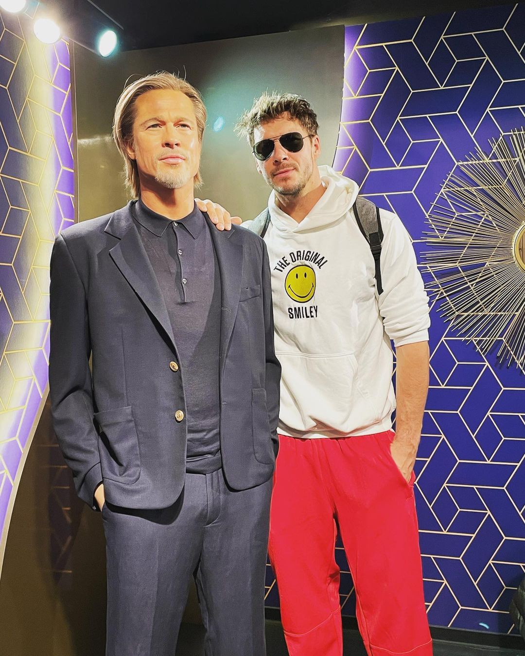 Mikołaj Roznerski i Brad Pitt