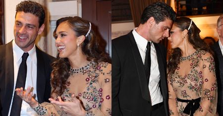 Jessica Alba i Michele Morrone wymieniają czułe spojrzenia na gali rozdania nagród. Spodziewaliście się takiego duetu?