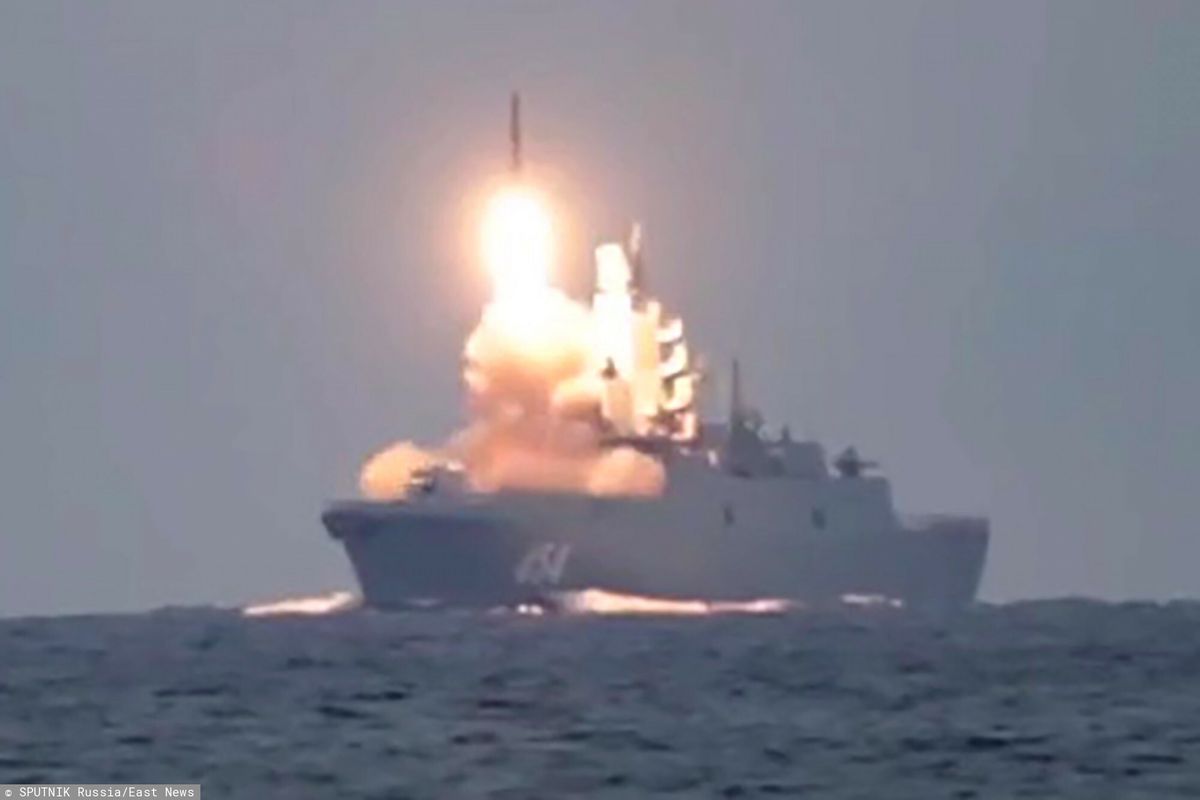Test pocisku Cyrkon na Morzu Białym (Fot. Russian Defence Ministry)