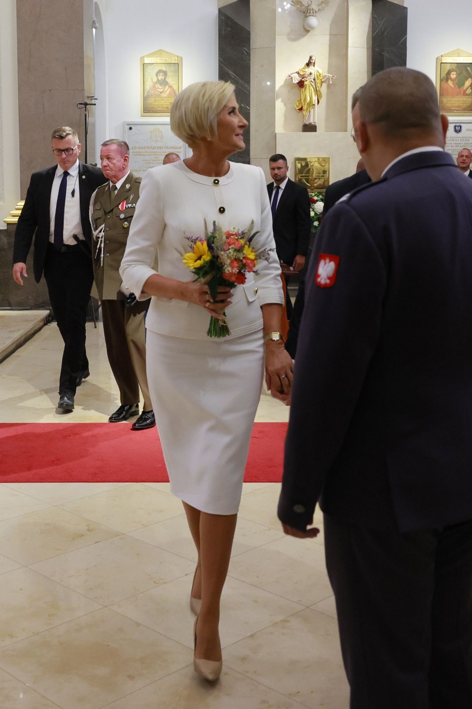 Agata Duda z mężem na obchodach Święta Wojska Polskiego