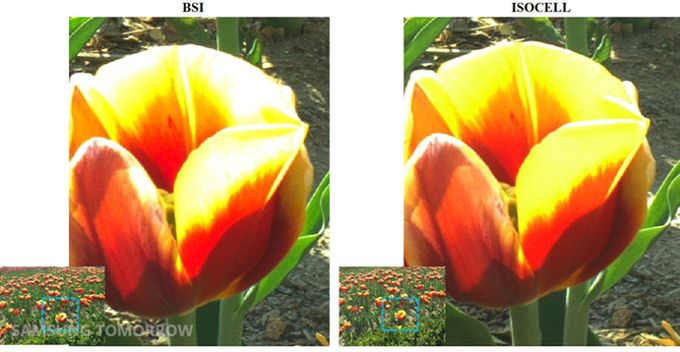 Porównanie zdjęć z aparatu BSI i ISOCELL (fot. samsung tomorrow)