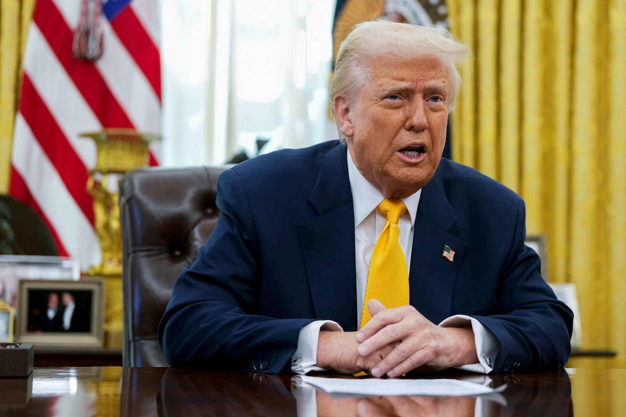 Prezydent Donald Trump o cłach: będą się stale podnosiły