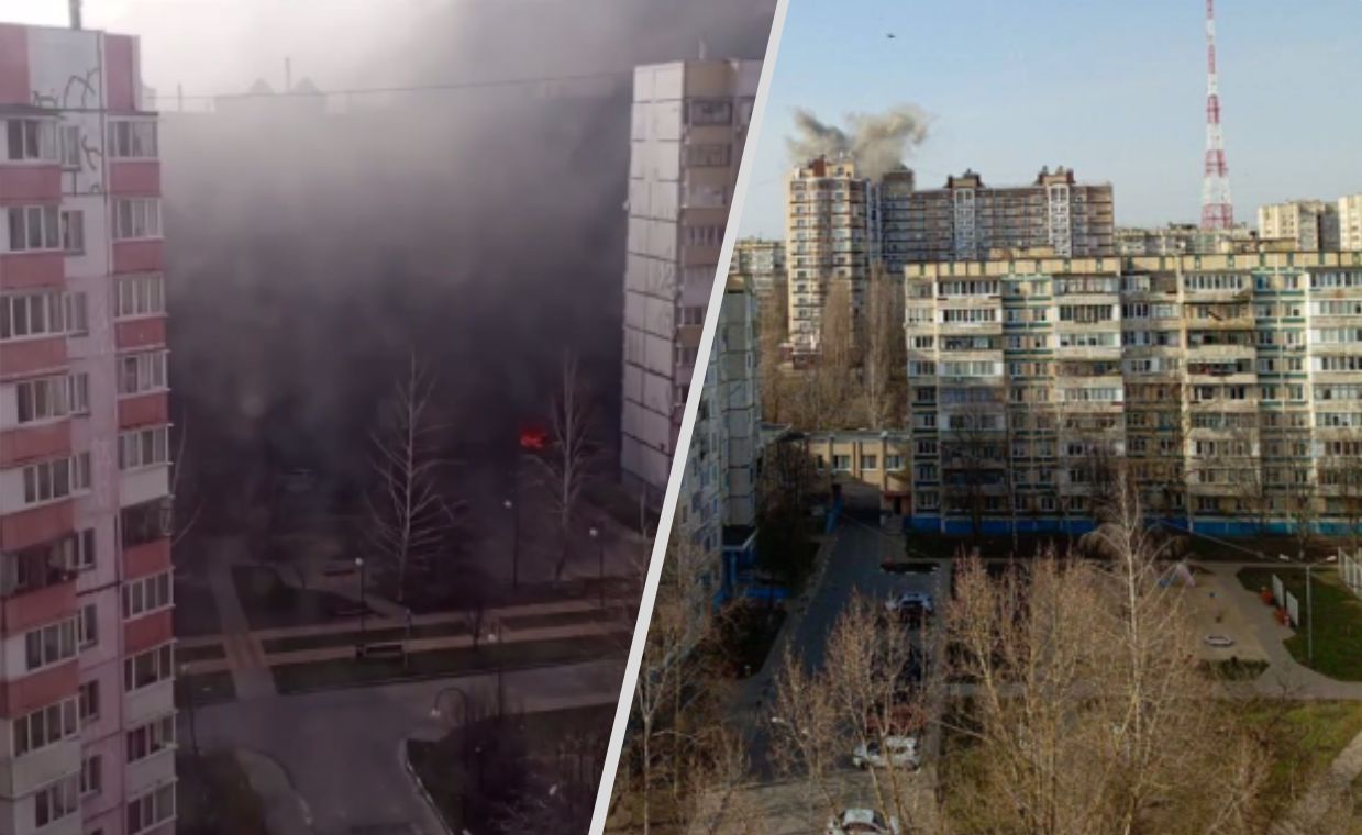 Billows of smoke, sounds of explosions. Russians terrified