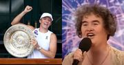 Sensacja brytyjskiego "Mam Talent" też przybyła na Wimbledon. Tak dziś wygląda Susan Boyle. Pogratulowała zwycięstwa Idze Świątek