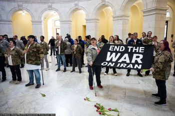 Protest przeciw wojnie na Kapitolu. Policja zatrzymała 66 osób