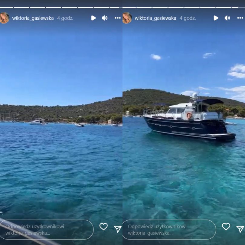 Wiktoria Gąsiewska pozuje w bikini na wakacjach w Chorwacji