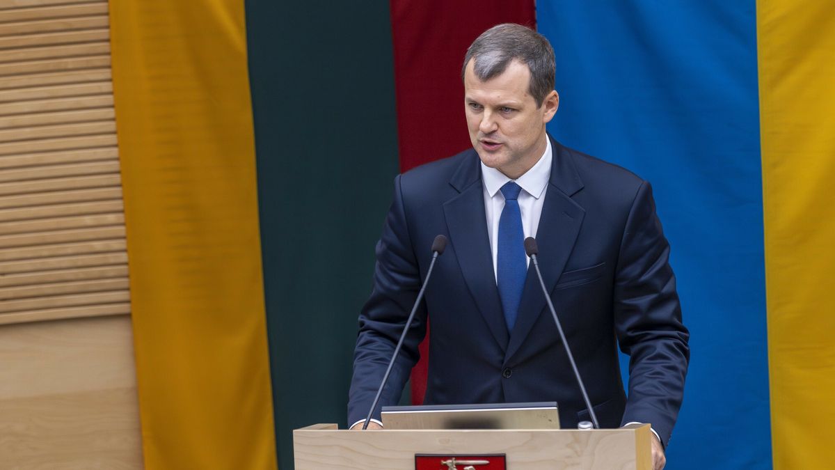 Archiwum zagraniczne East News 2024-11
Lithuania's Social Democratic party member Gintautas Paluckas, nominated as the next Prime Minister, speaks during a Lithuania's parliament session in Vilnius, Lithuania, Thursday, Nov. 21, 2024. (AP Photo/Mindaugas Kulbis)
Mindaugas Kulbis