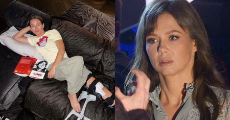 Kinga Rusin ogłasza przerwę w "szaleństwach", pozując ze STABILIZATOREM na nodze: "Za mną planowa naprawa ścięgna" (FOTO)