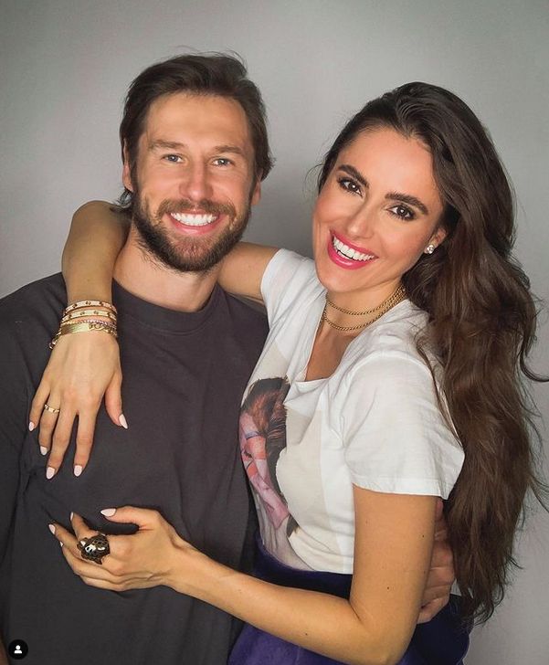 Celia Jaunat i Grzegorz Krychowiak