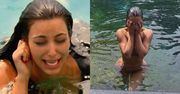 KOSZMAR Kim Kardashian! Ludzie popsuli jej sesję w jeziorze. Internauci nie mieli dla niej litości... (FOTO)
