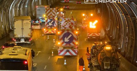 Beton rozlany na jezdni. Zablokowana S8 w Warszawie
