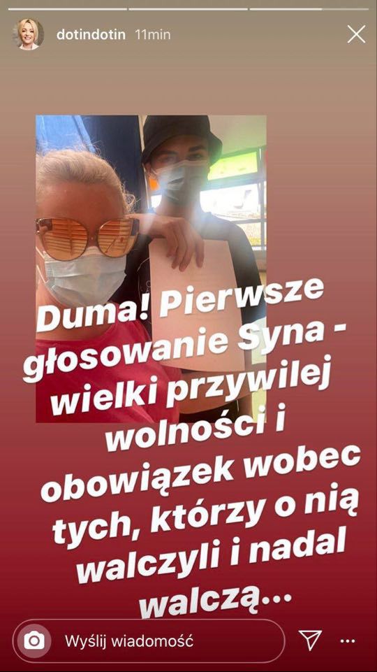Wyboory 2020 Dorota Szleągowska syn
