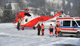 Tragedia w Tatrach. Śmigłowiec i tuzin ratowników w górach