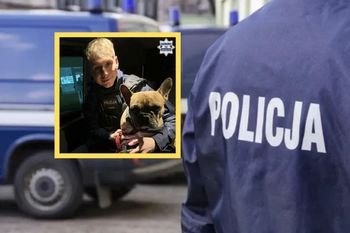 Ktoś przywiązał psa do drzewa. Zareagowali policjanci