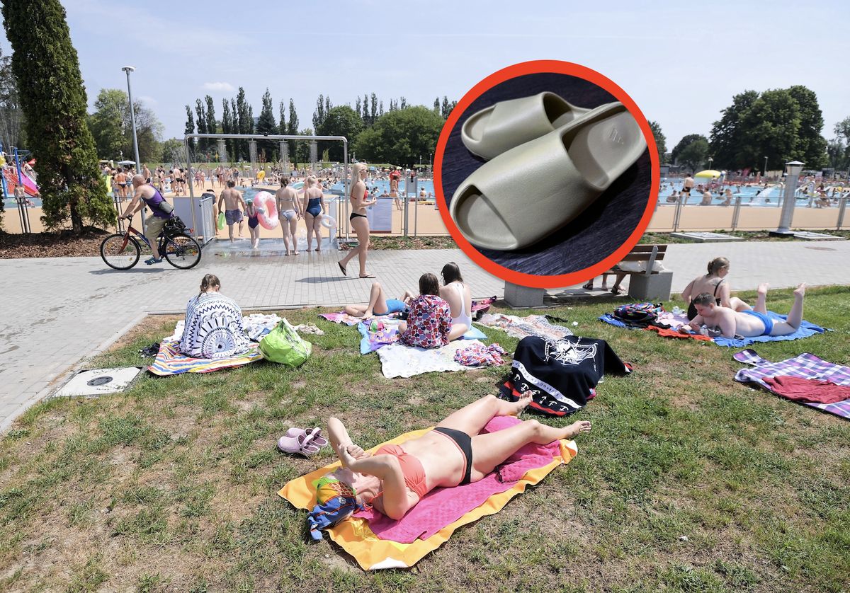 W warszawskim ośrodku wodnym "Moczydło" w miniony weekend masowo ginął określony model letniego obuwia