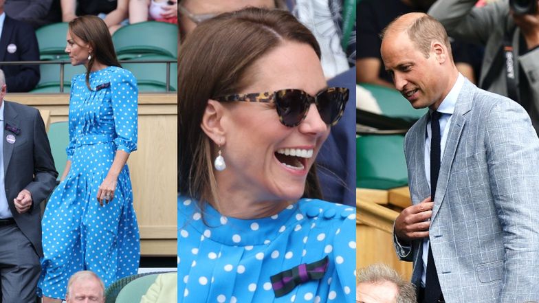 Kate Middleton i książę William na ćwierćfinale Wimbledonu