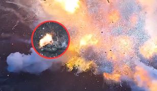 Gigantyczna eksplozja na froncie. Rosyjski BMP zrównany z ziemią