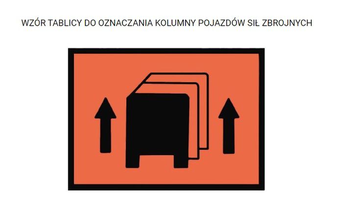 Taką tabliczką oznaczona jest kolumna
