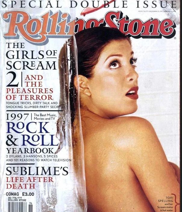 Tori Spelling na okładce "Rolling Stone"