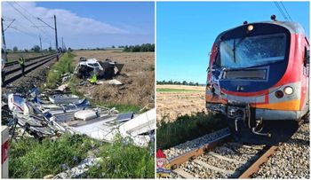 Gronówko: Śmierć na torach. Zmarł także kierowca kampera