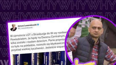 Europoseł Lewandowski chwalił się na Twitterze, że zabrał WAFELKI od załogi samolotu LOT-u dla dzieci z Ukrainy ._.