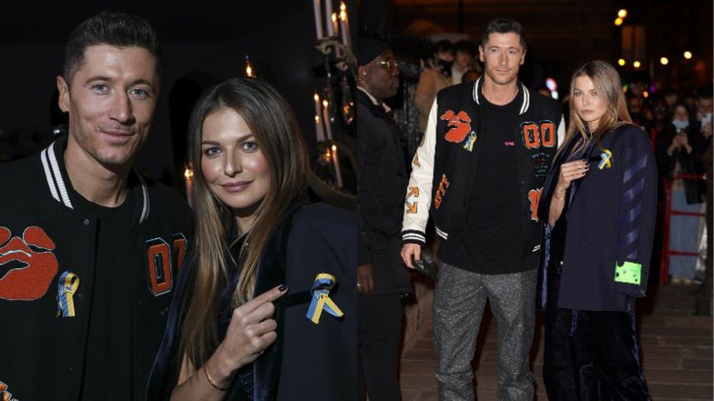 Stylowi Anna i Rober Lewandowscy pozują podczas Tygodnia Mody w Paryżu 