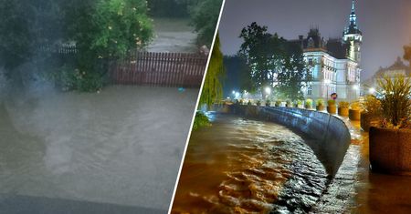 Nawet 1,5 metra wody. Powodzie błyskawiczne w okolicach Bielska-Białej