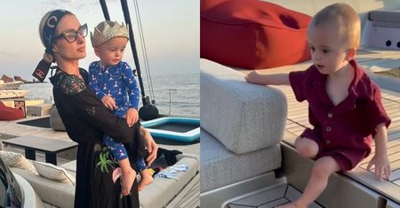 Internauci oburzeni zachowaniem Paris Hilton. Jej synek przechadzał się po statku bez kamizelki. "To przerażające!"