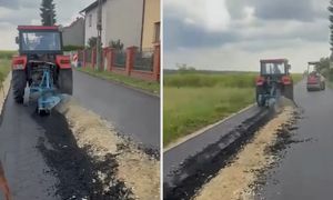 Rolnik zaorał asfalt. Teraz wyszedł na wolność. Adwokat mówi wprost