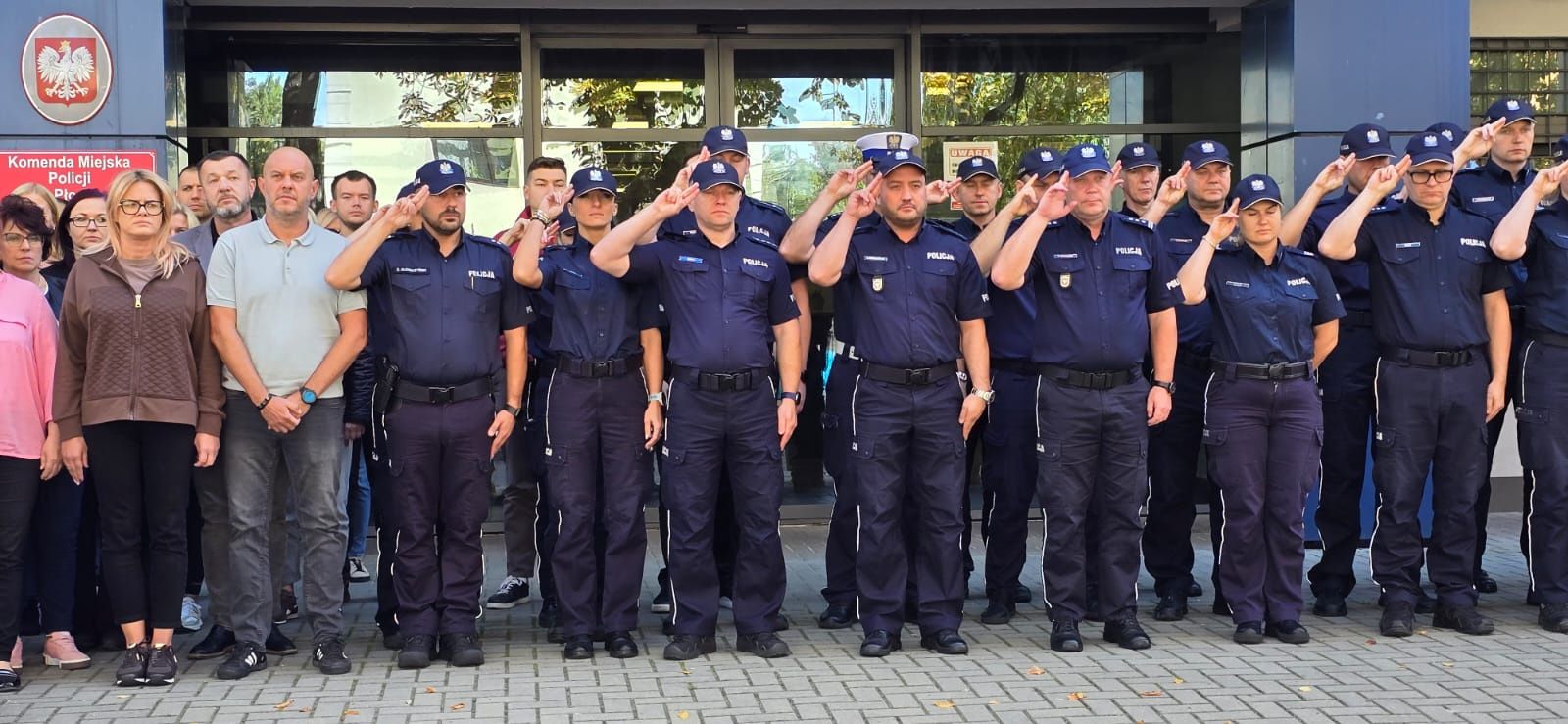 Hołd dla policjanta