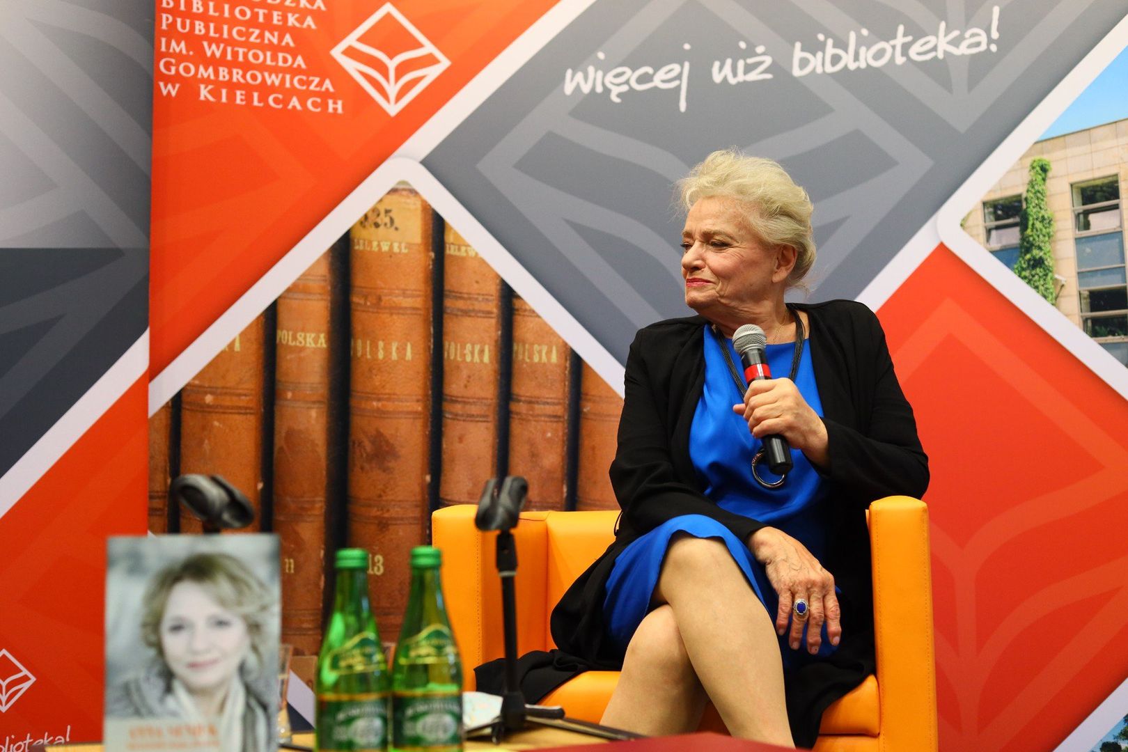 Aktorka żywo i z gracją opowiadała o kulisach bycia aktorką, ale również nauczycielem