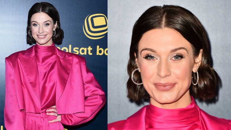 Wiosenna Ramówka Polsatu: Julia Kamińska cała na RÓŻOWO pozuje na czerwonym dywanie (ZDJĘCIA)