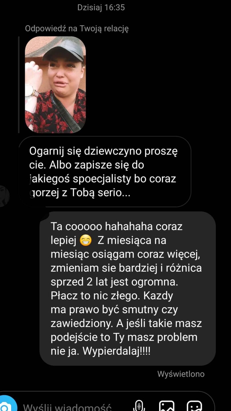 Agata Szostek z "Projektu Lady" płacze na Instagramie