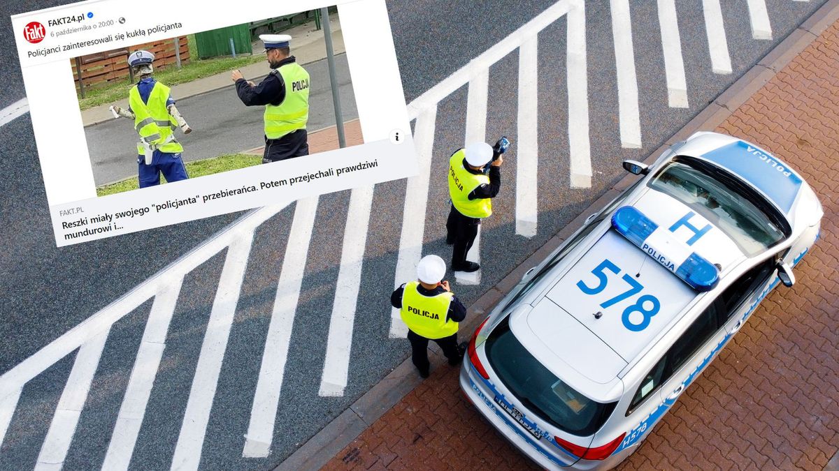 Nie wiadomo kto postawił we wsi fałszywego policjanta