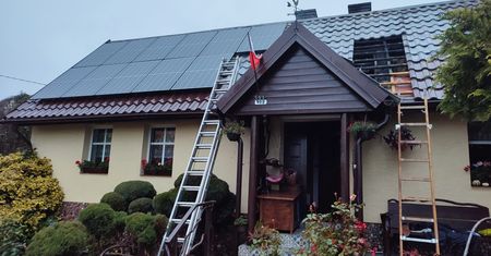 Pożar budynku w Róży Wielkiej