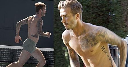 Beckham BIEGA w MAJTKACH! (ZDJĘCIA)