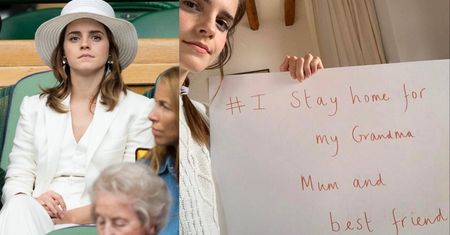Emma Watson nakłania fanów do przestrzegania kwarantanny: "Moja babcia ma ponad 70 lat, moja mama ma cukrzycę..." (FOTO)