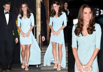 Kate odsłania nogi w błękitnej sukni (ZDJĘCIA)