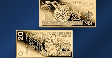 NBP wprowadza złotą monetę w kształcie banknotu. Trzeba za nią zapłacić fortunę
